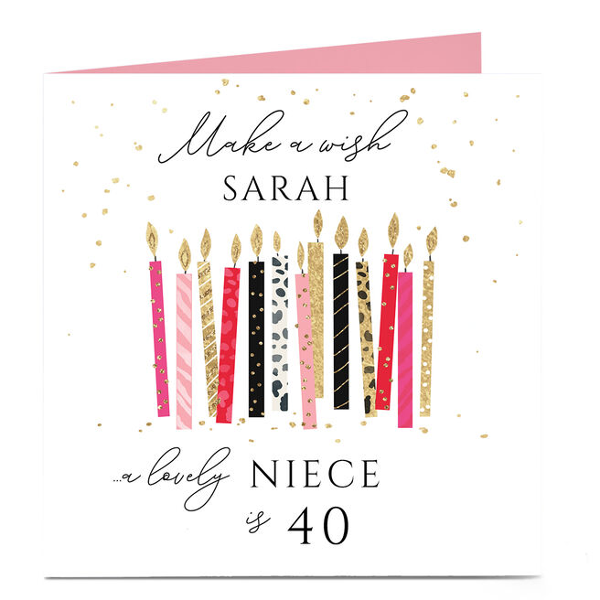 Personalised Birthday Card - Make A Wish Any Recipient