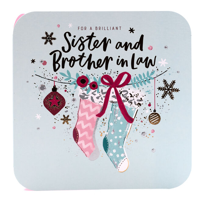 Platinum Collection Christmas Card - Sister & Brother In Law 