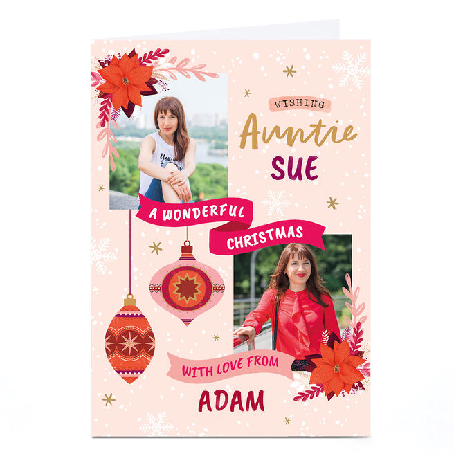 Photo Christmas Card - Auntie With Love