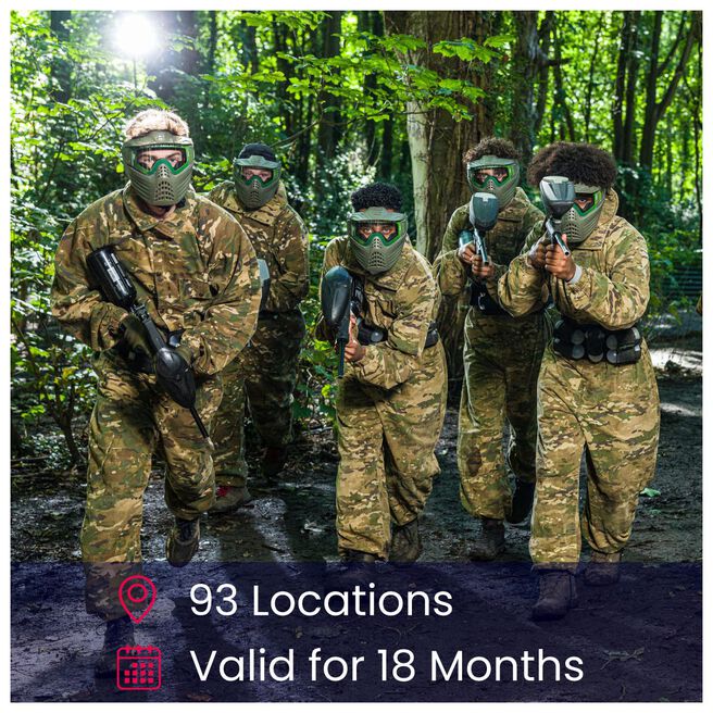Paintball Combat for 8 Gift Experience Day