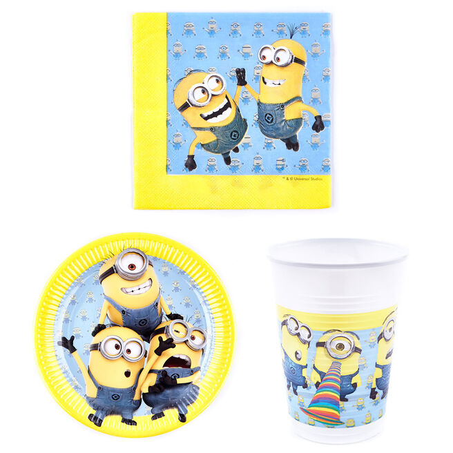 Despicable Me Party Tableware Bundle - 8 Guests