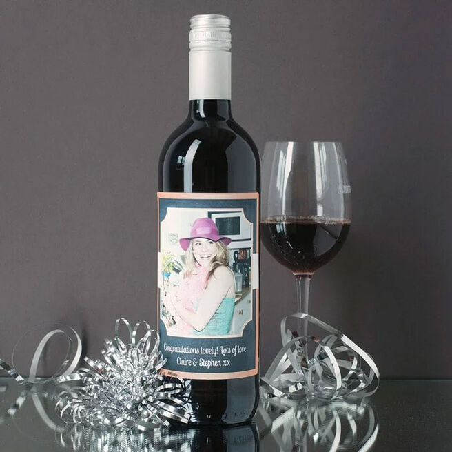 Printess Test - Photo Upload Wine - Pastel Rectangle