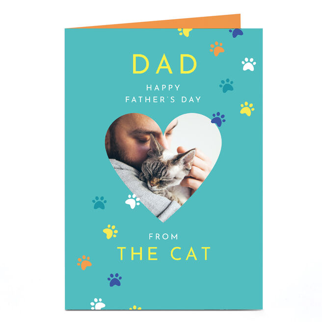Personalised Studio Fathers Day Card - Heart 1 Photo upload from Cat