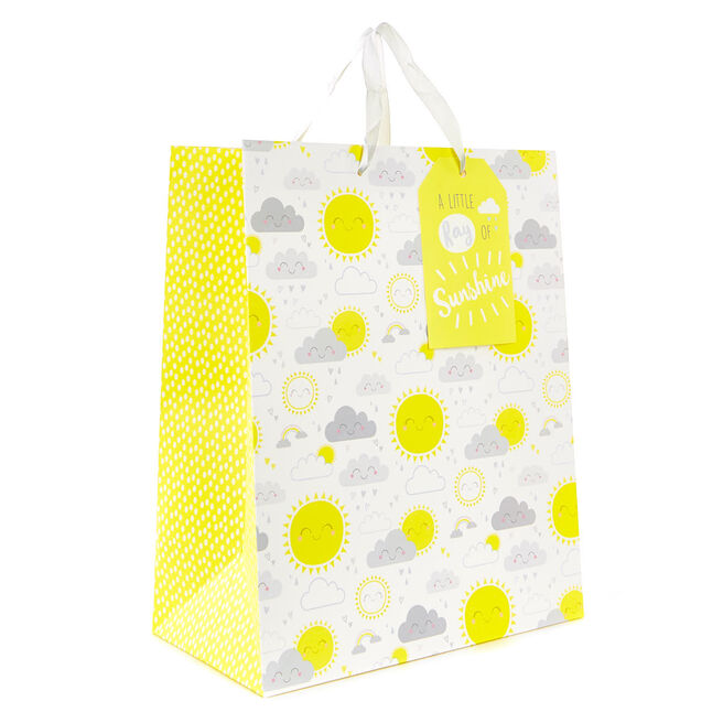 Large Portrait Ray of Sunshine New Baby Gift Bag