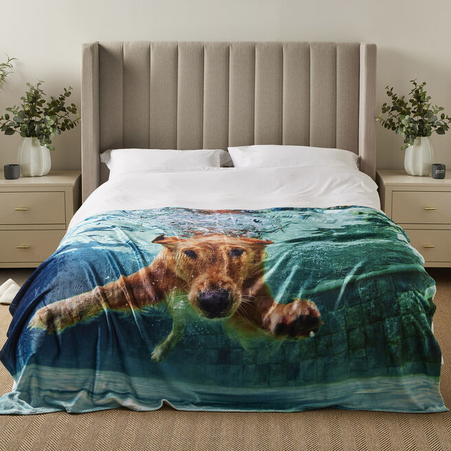 Personalised Plush Fleece Photo Blanket 152.4cm x 203.2cm