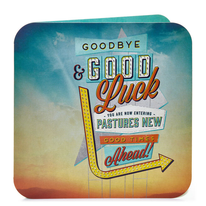 Leaving Card - Good Times Ahead