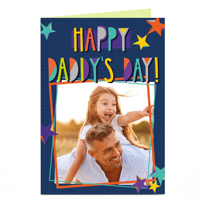 Personalised Studio Father's Day Photo Card - Happy Daddy's Day!