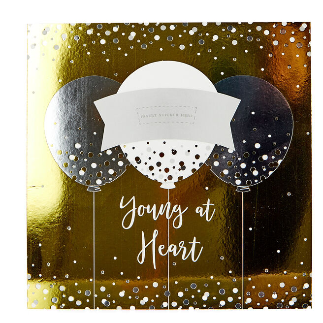 Exquisite Collection Birthday Card - Young At Heart, 90 or 100