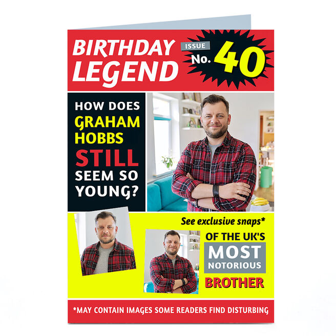Photo Birthday Card - Legend Magazine Yemen SIT