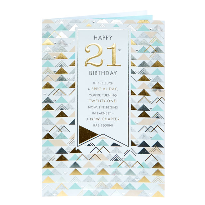 21st Birthday Card - A New Chapter