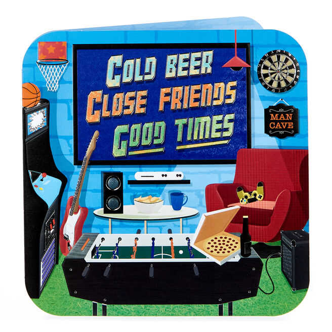 Birthday Card - Man Cave 