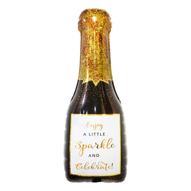 Giant Champagne Bottle 34-Inch Foil Helium Balloon