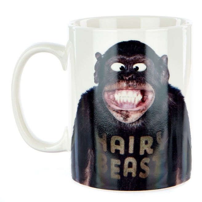 Large "Hairy Beast"" Monkey Mug"