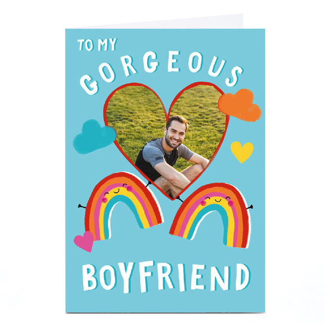Personalised Kerry Spurling Male Photo Card - Gorgeous Boyfriend