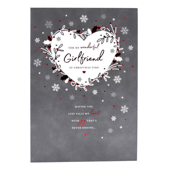 Christmas Card - Wonderful Girlfriend Never-Ending Joy