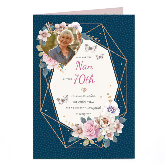 Photo 70th Birthday Card - Special in Every Way