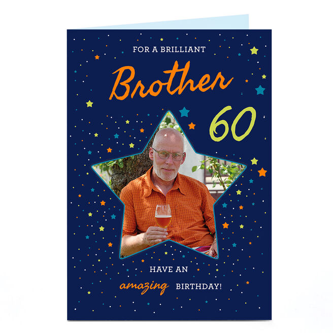 Photo Birthday Card - Brilliant Star Any Recipient