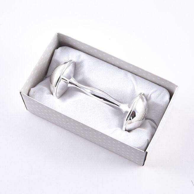 Tiny Treasures Silver Plated Rattle
