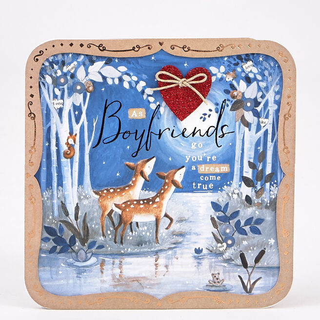 Valentine's Day Card - Boutique Boyfriend Deers 