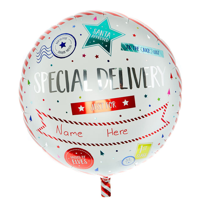 Special Delivery Write-On 31-Inch Foil Helium Balloon With Pen