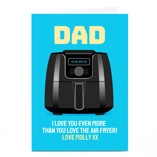Personalised PGQuips Topical Father's Day Card - Dad Fryer