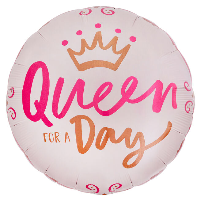 Queen For A Day 31-Inch Foil Helium Balloon