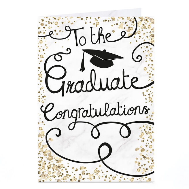 Personalised Graduation Card - To The Graduate, Congratulations