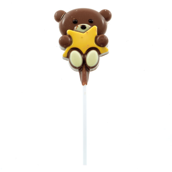 Hugs Bear No.1 Grandad Milk Chocolate Lollipop