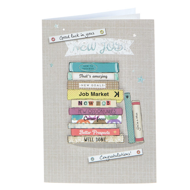 New Job Card - Good Luck & Congratulations