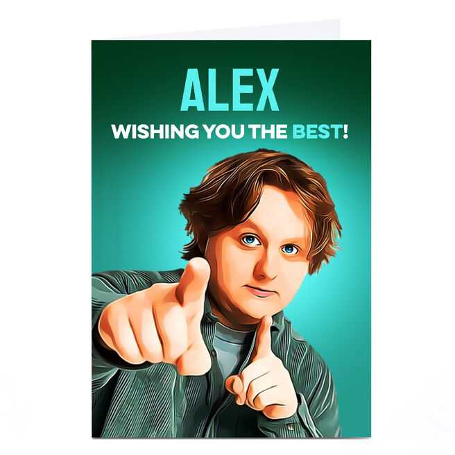 Personalised PGQuips Open Card - Lewis Capaldi