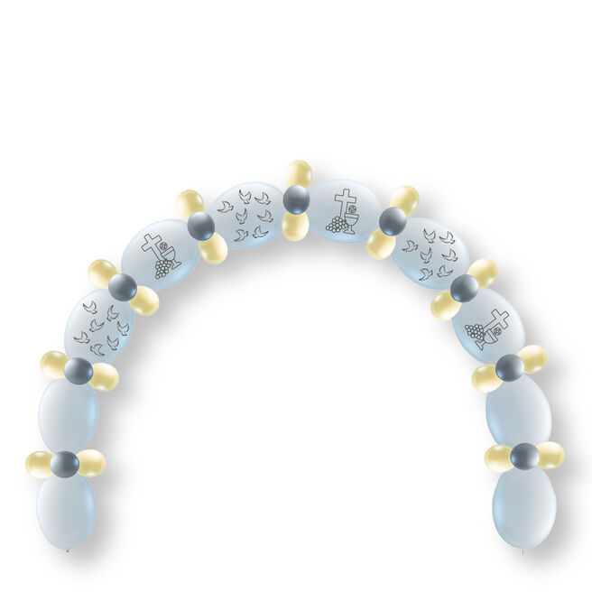 First Communion Balloon Chain Kit - 50 Balloons 