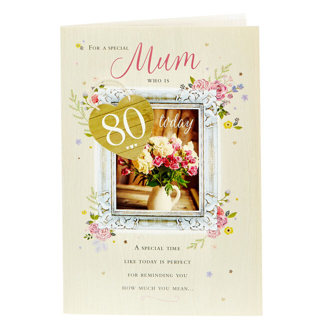 80th Birthday Card - For A Special Mum