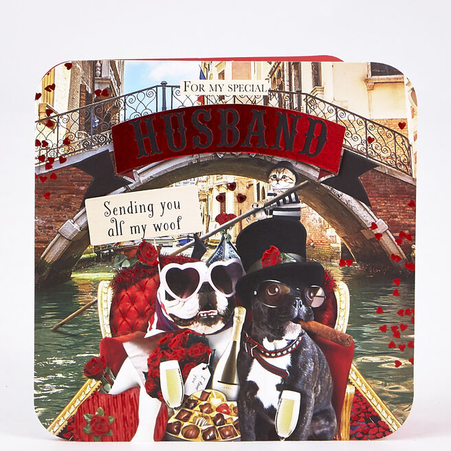 Valentine's Day Card - Boutique Husband Dogs Canal