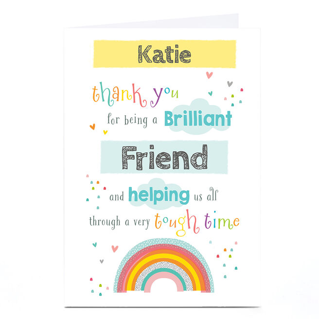 Photo Thank You Card - Rainbow Helping Us Through