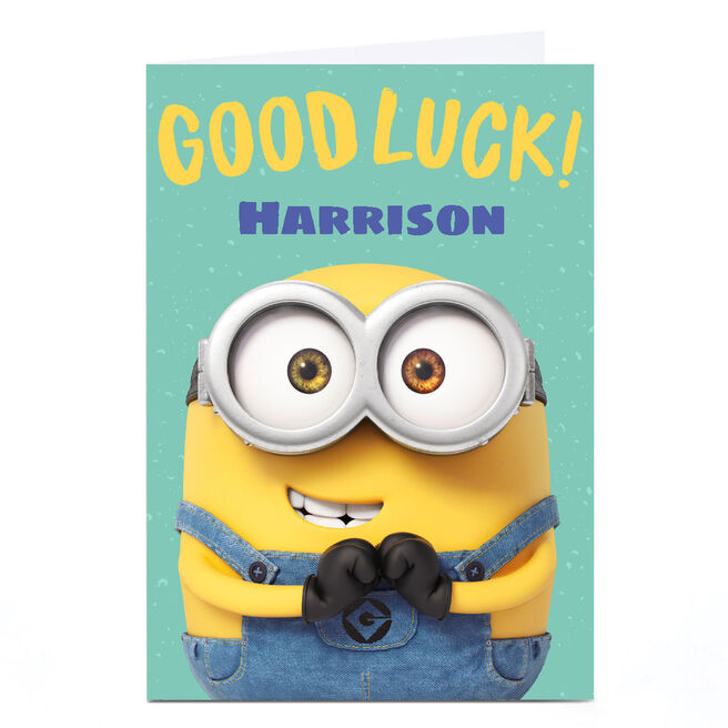 Personalised Minions Card - Good Luck!