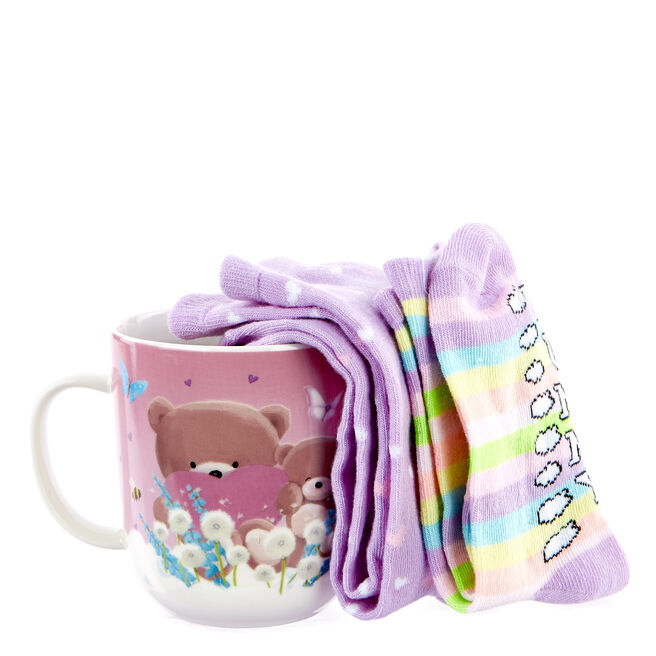 Hugs Bear Mother's Day Mummy's Mug & Socks Set