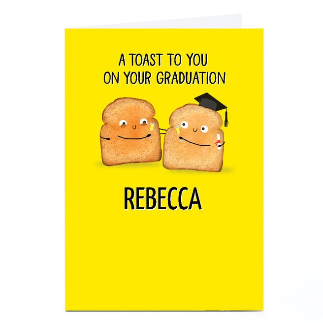 Personalised Education Card - Toast on your Graduation