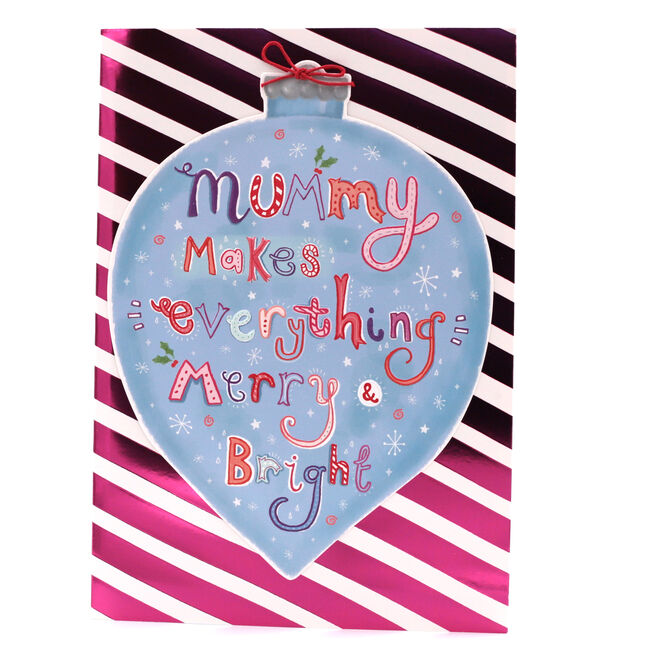 Christmas Card - Mummy, Merry And Bright
