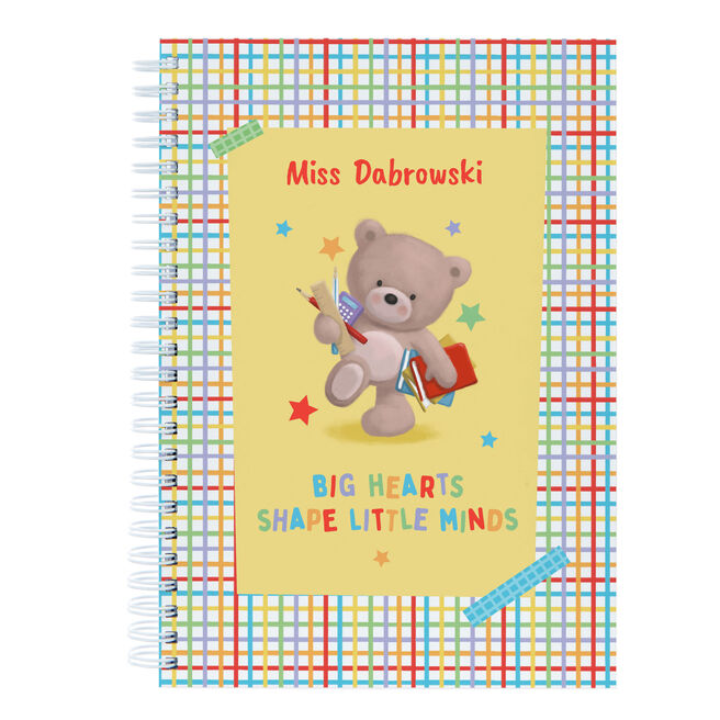 Personalised Notebook - Teacher Big Hearts Shape Little Minds 