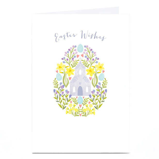 Personalised Klara Hawkins Easter Card - Church Egg