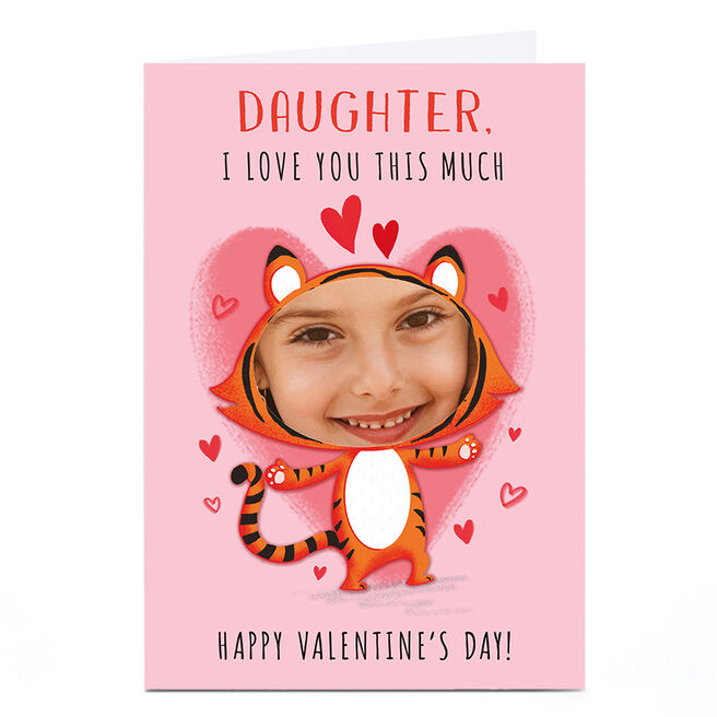 Photo Dalia Clark Valentine's Day Card - Tiger, Daughter