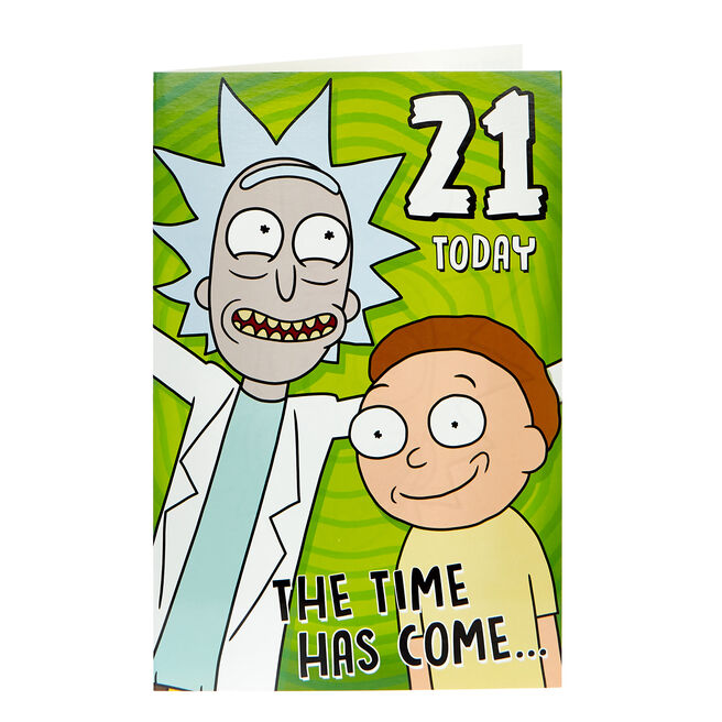 Rick & Morty 21st Birthday Card