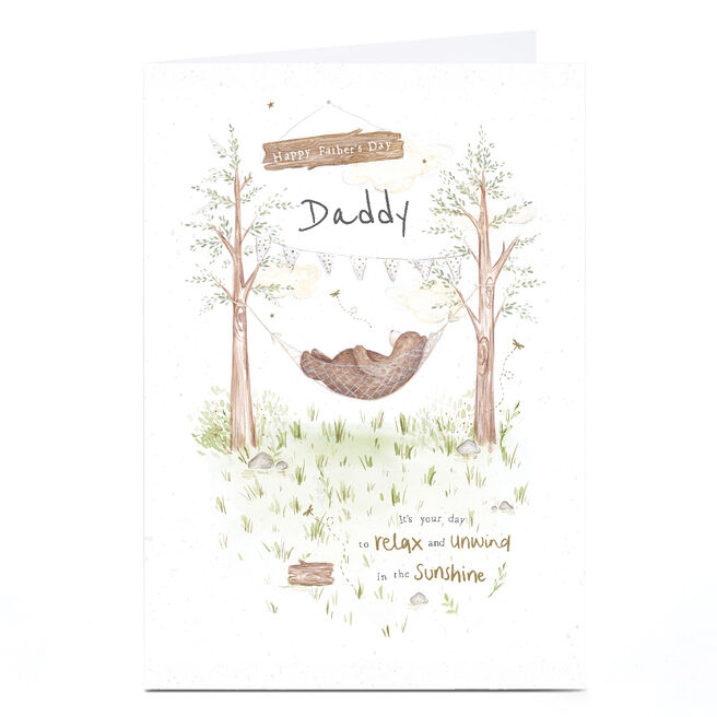 Personalised Father's Day Card - Daddy bear Card