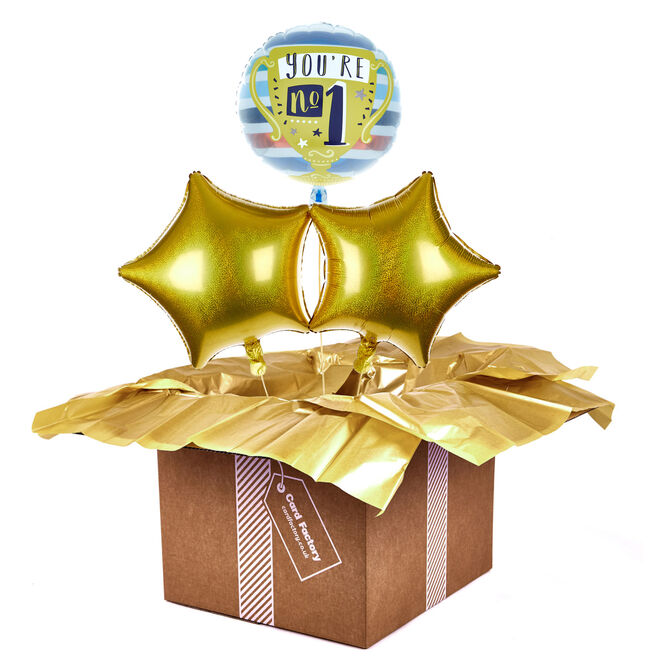 You're Number 1 Trophy Balloon Bouquet