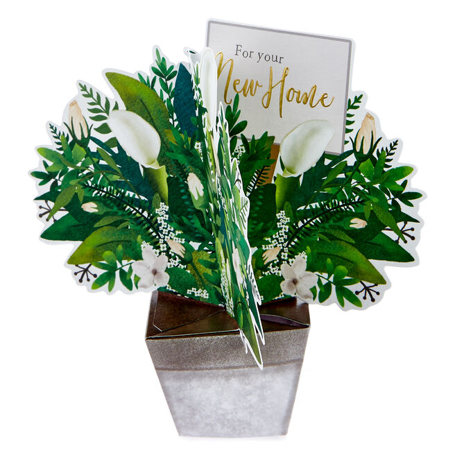 Boutique Collection 3D New Home Card - Flower Bouquet