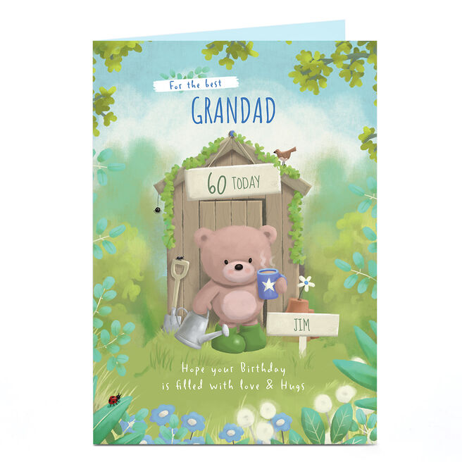 Hugs Bear Personalised Birthday Card - For The Best...