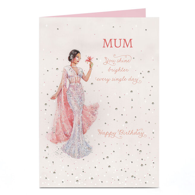 Personalised Birthday Card - You Shine Brighter Every Single Day