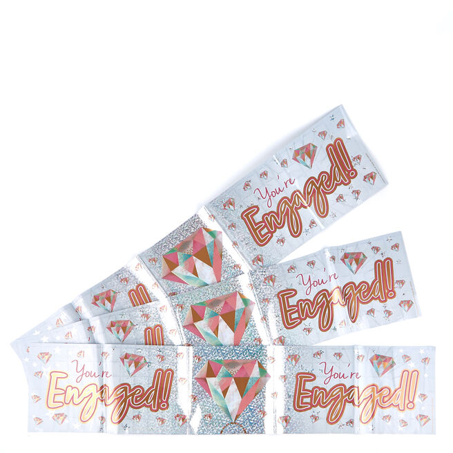 Holographic Engagement Party Banners - Pack Of 3