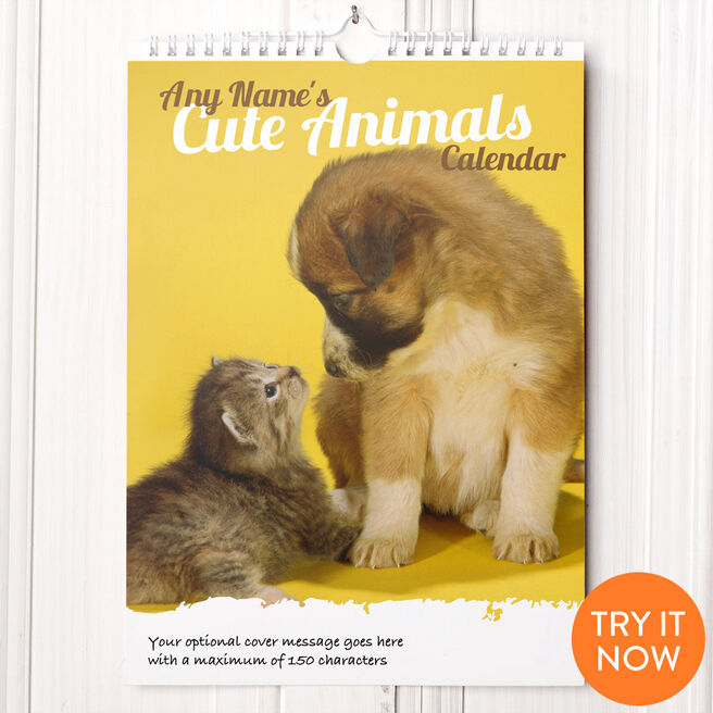 Printess Test - Personalised Cute Animals Calendar