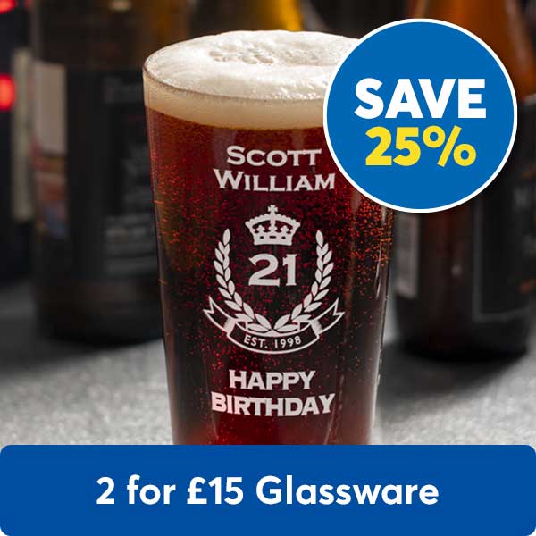 2 for £15 glasses